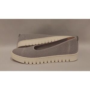 Vionic Womens Light Gray Uptown Skimmer Knit Slip-Ons Comfort Shoes Size 8